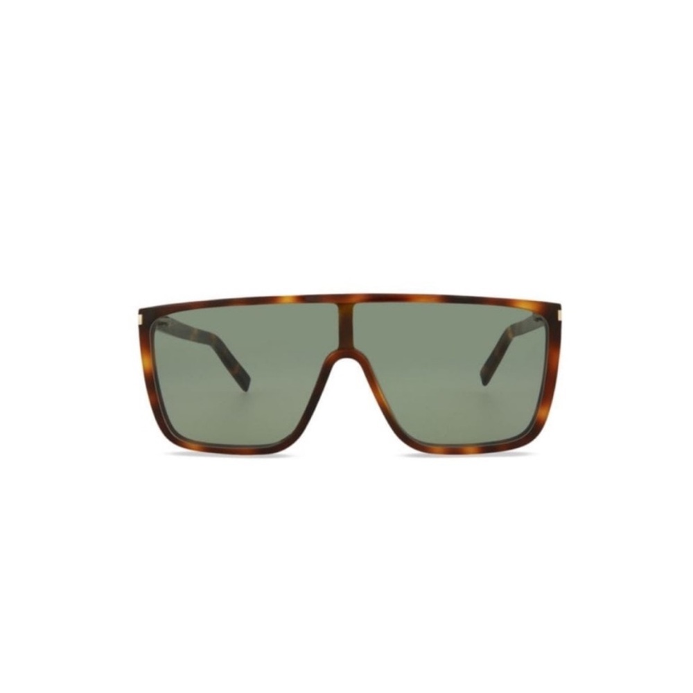 Saint Laurent Shield Sunglasses 99 mm Havana